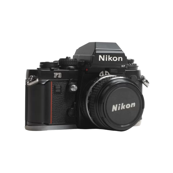 Nikon F3 HP 35mm Professional SLR Film Camera with Lens & Leather Case