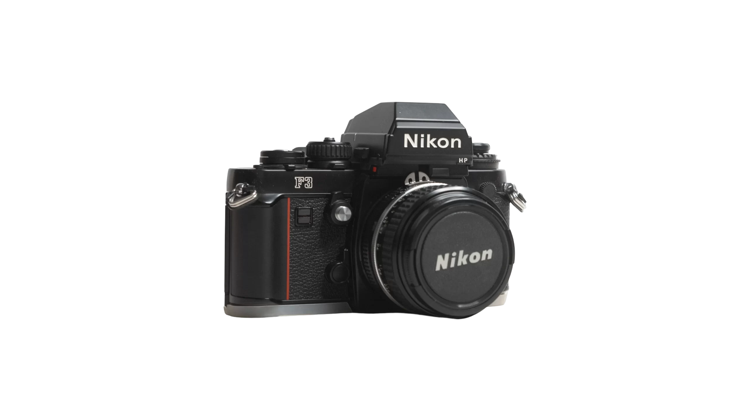 DSC01117 Nikon F3 HP 35mm Professional SLR Film Camera with Lens & Leather Case - Image 1