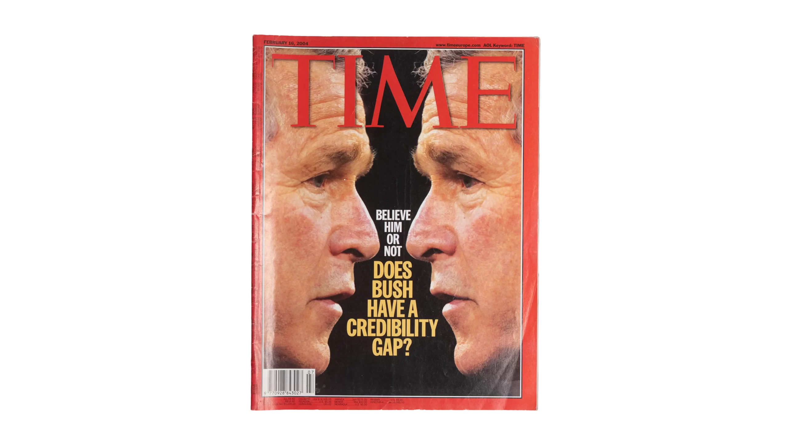 DSC01881 Does Bush Have A Credibility Gap? Time Magazine 2004 - Image 1