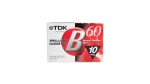 Ten TDK B 60 Blank Audio Cassette Tapes
