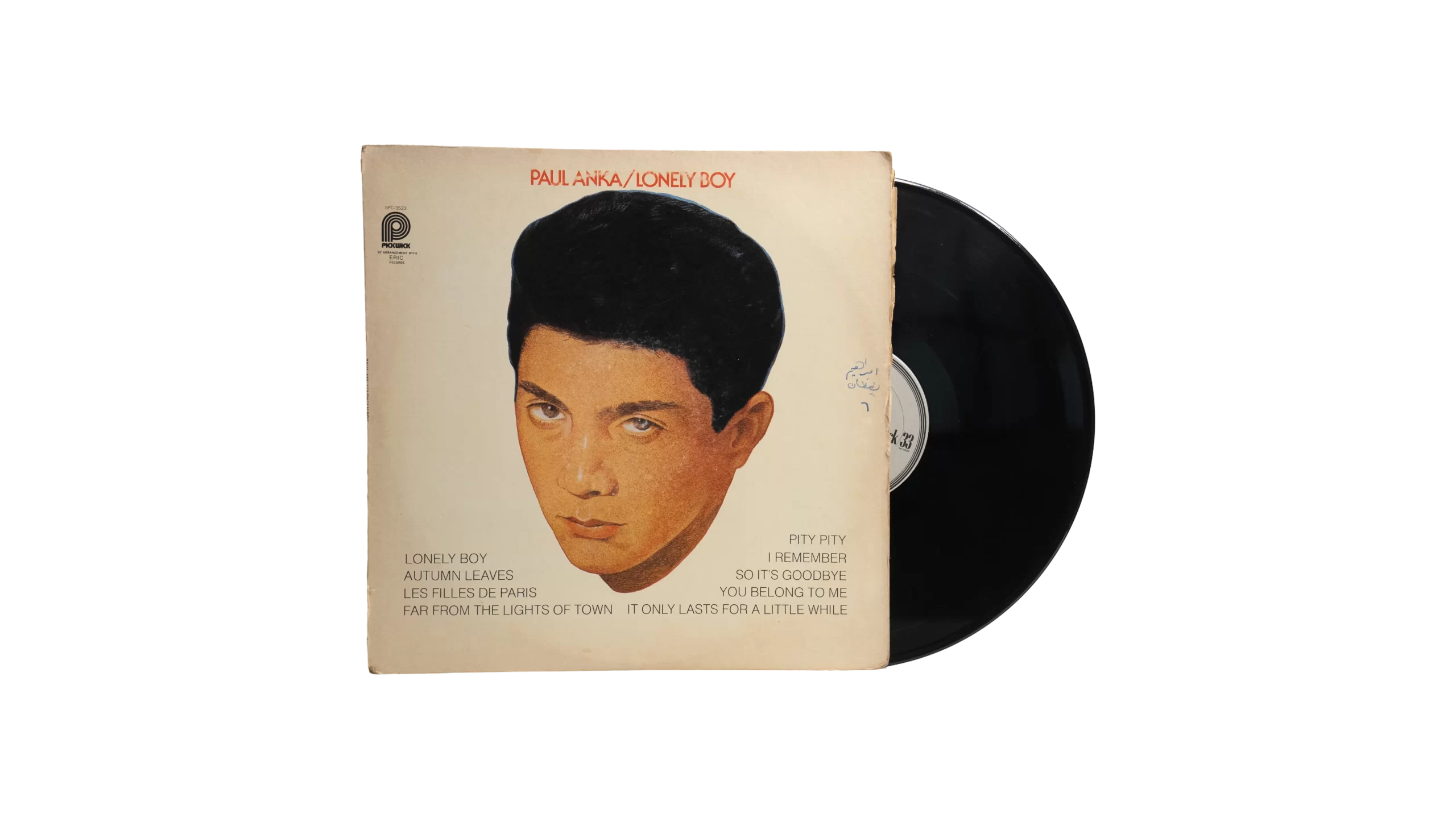 DSC02892 Paul Anka – Lonely Boy 12" LP Vinyl - Image 1