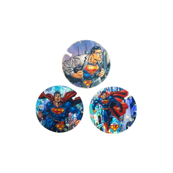 3 Superman Tazos