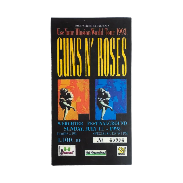 1993 Guns N' Roses Concert Ticket