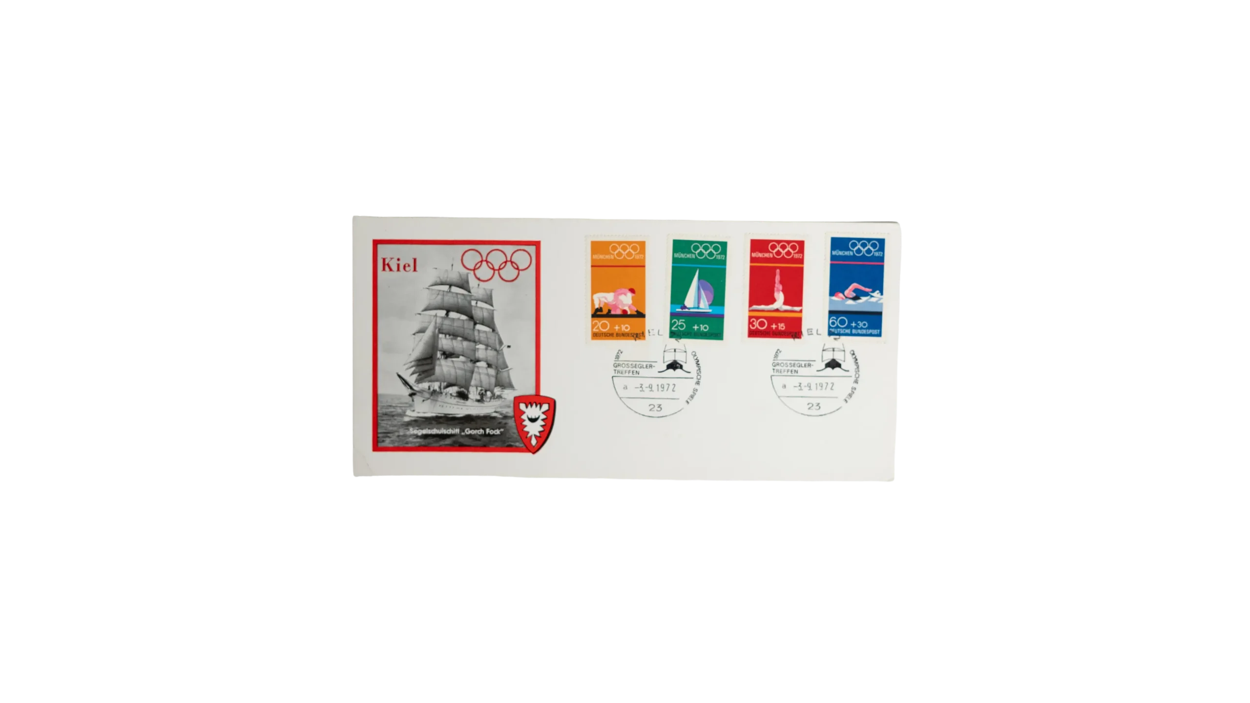 DSC08559 1972 Munich Summer Olympics Stamps - Image 1