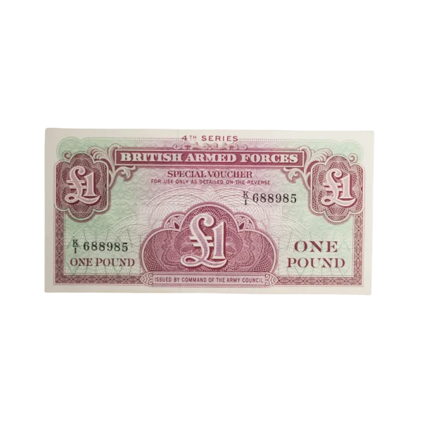British Armed Forces One Pound Special Voucher