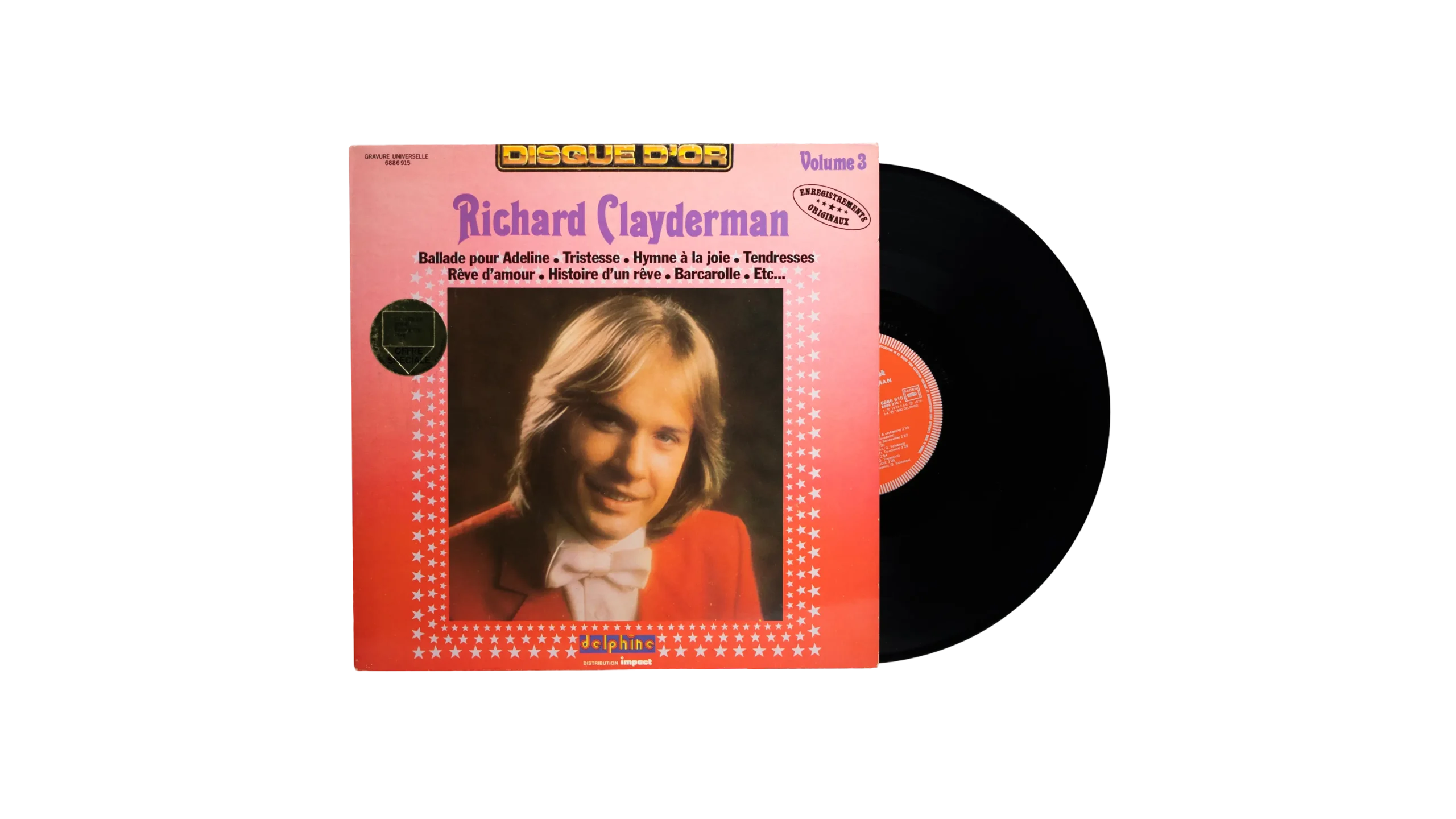 DSC00447 Richard Clayderman Volume 3 Vinyl - Image 1