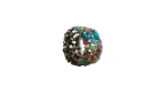 Floral Gemstone Cuff Bracelet