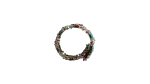 Floral Gemstone Cuff Bracelet - Image 3