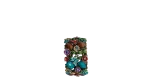 Floral Gemstone Cuff Bracelet - Image 6