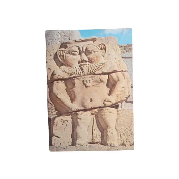Statue of God Bes Postal Card