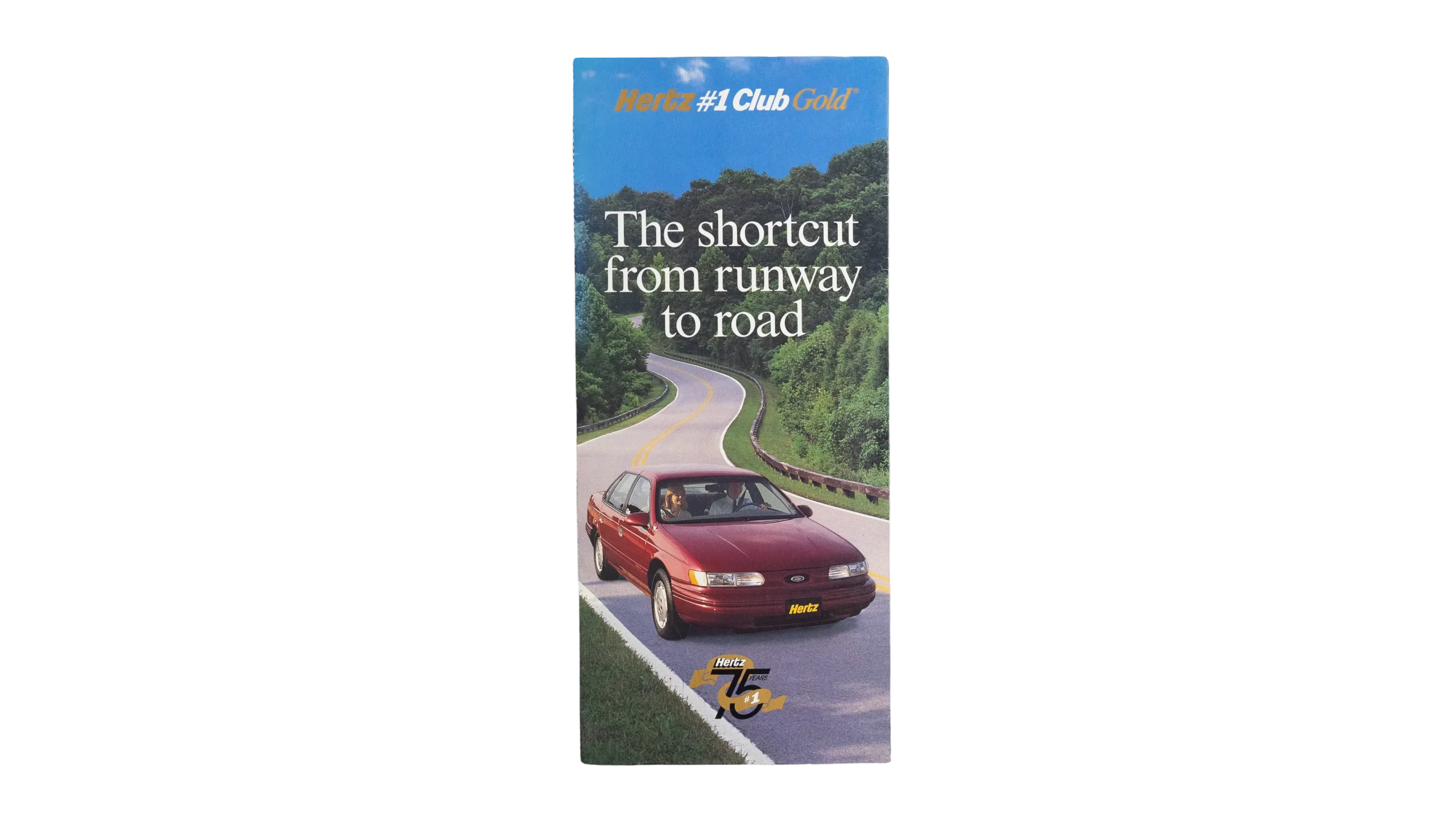 DSC03453 Hertz #1 Club Gold Advertising Brochure – “The Shortcut from Runway to Road” Travel Promo - Image 1
