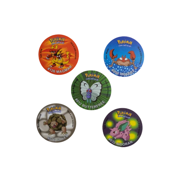 5 Pokémon Tazos