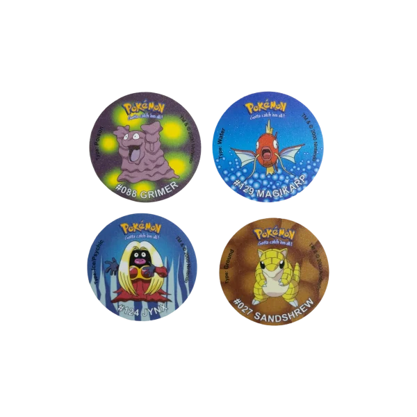 4 Pokémon Tazos