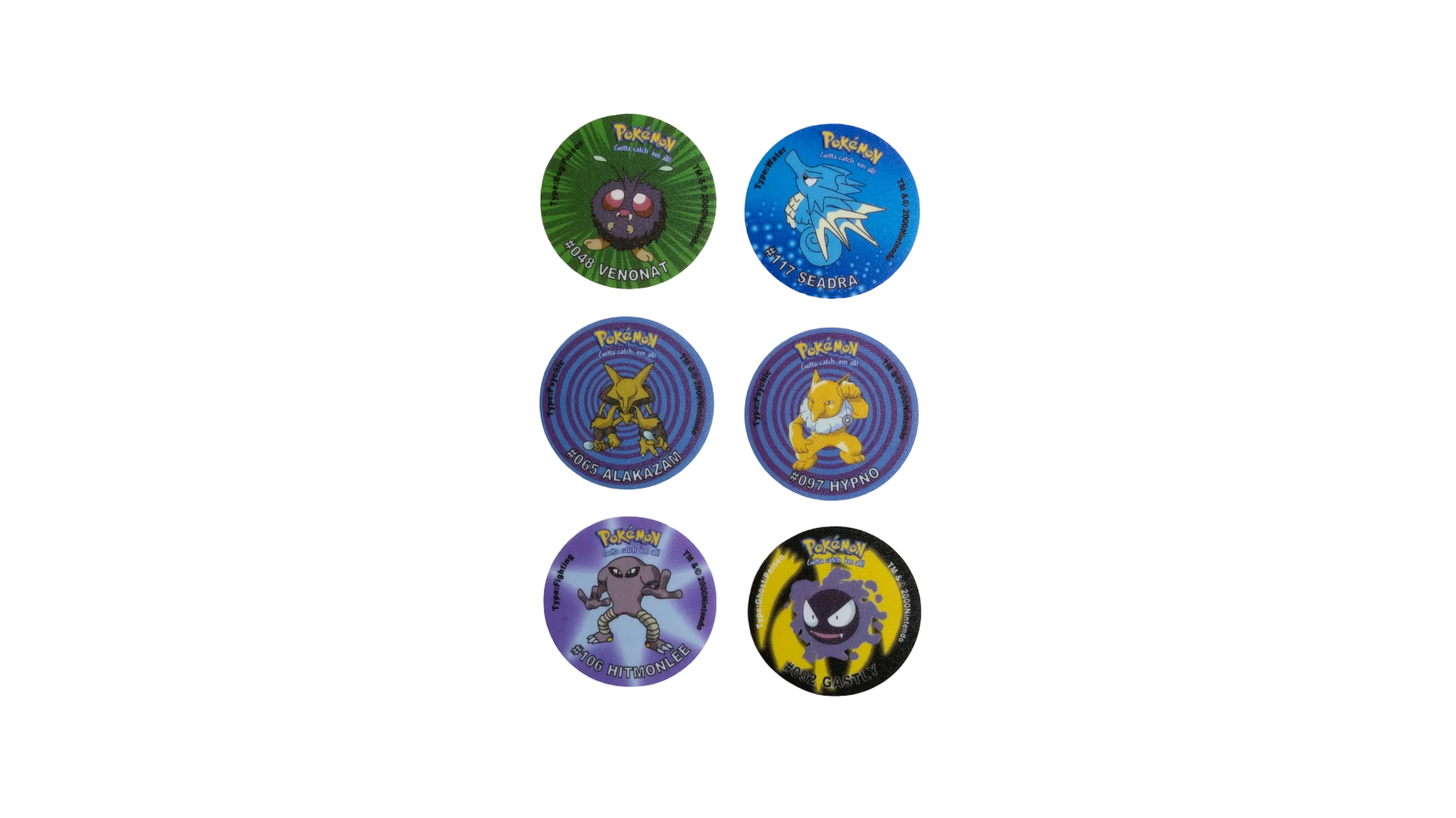 DSC03623 6 Pokémon Tazos - Image 1