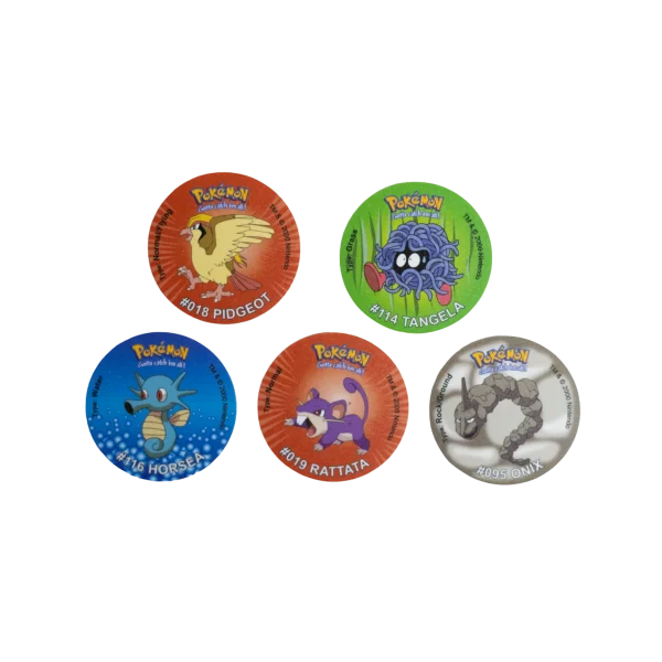 5 Pokémon Tazos