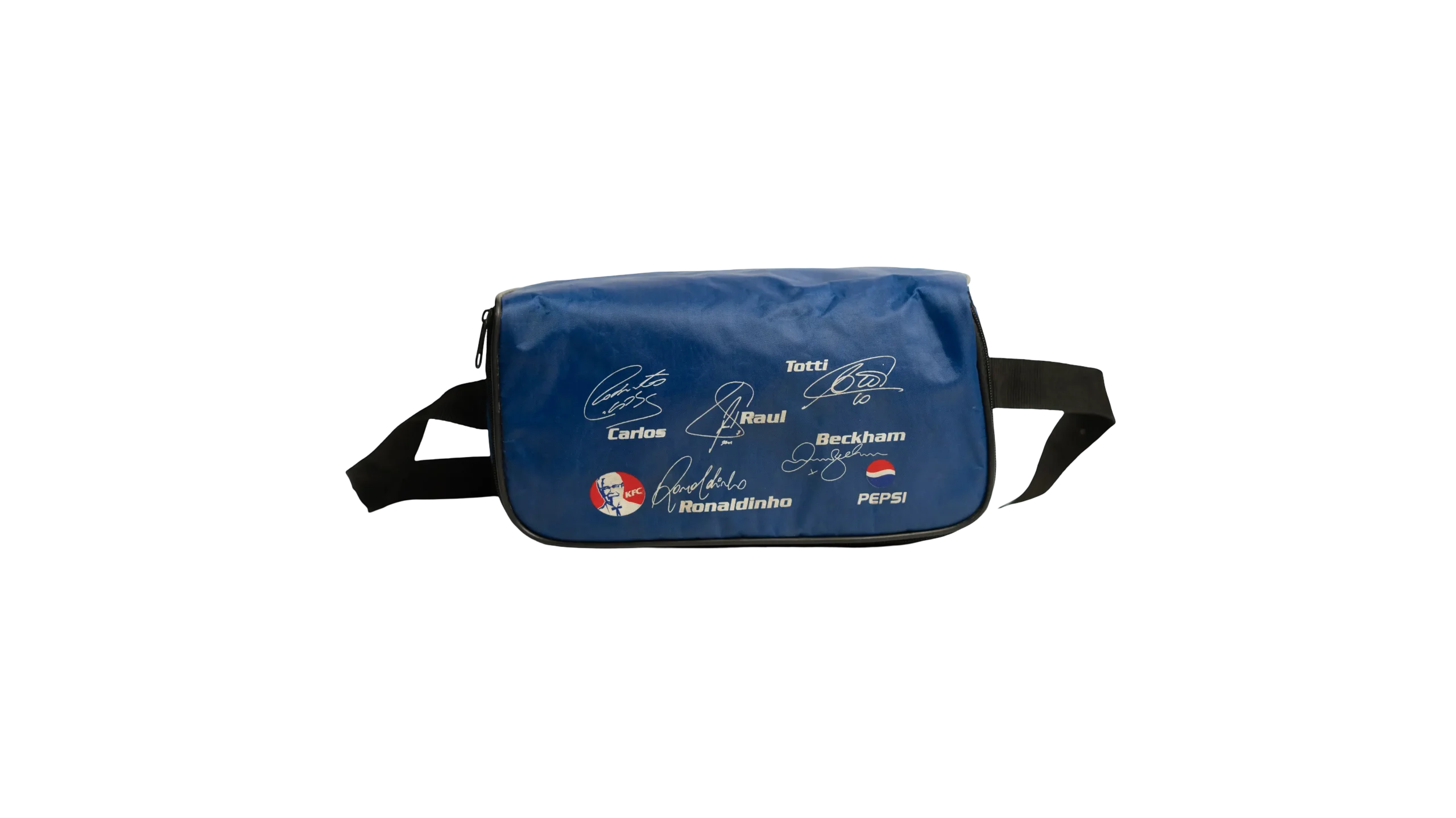 DSC04461 KFC & PEPSI: Footballers Signed Lunch Bag Blue - Image 1