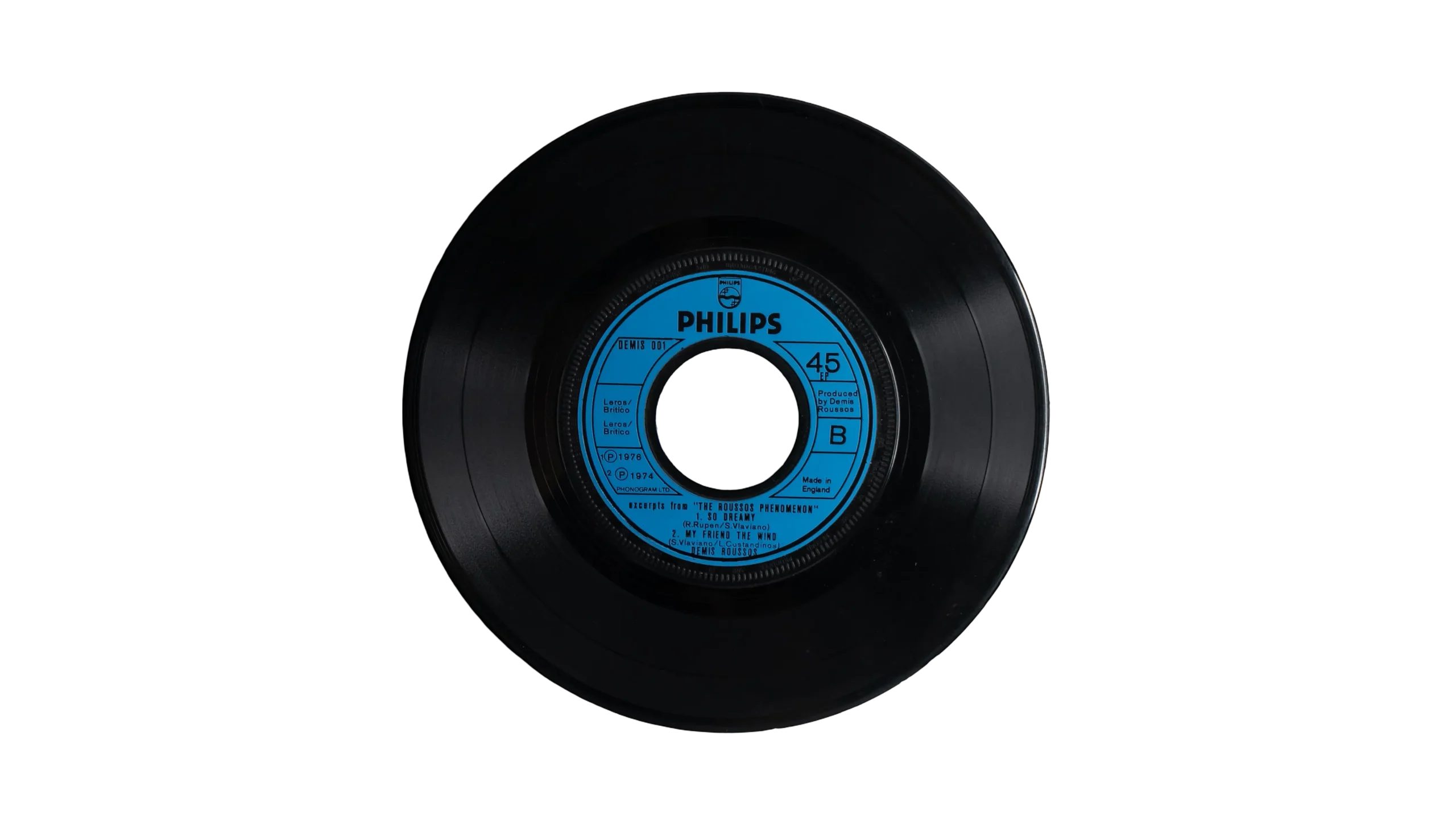 DSC07119-2 Demis Roussos 7 Inch Vinyl 1973 Excerpts From The Roussos Phenomenon - Image 1