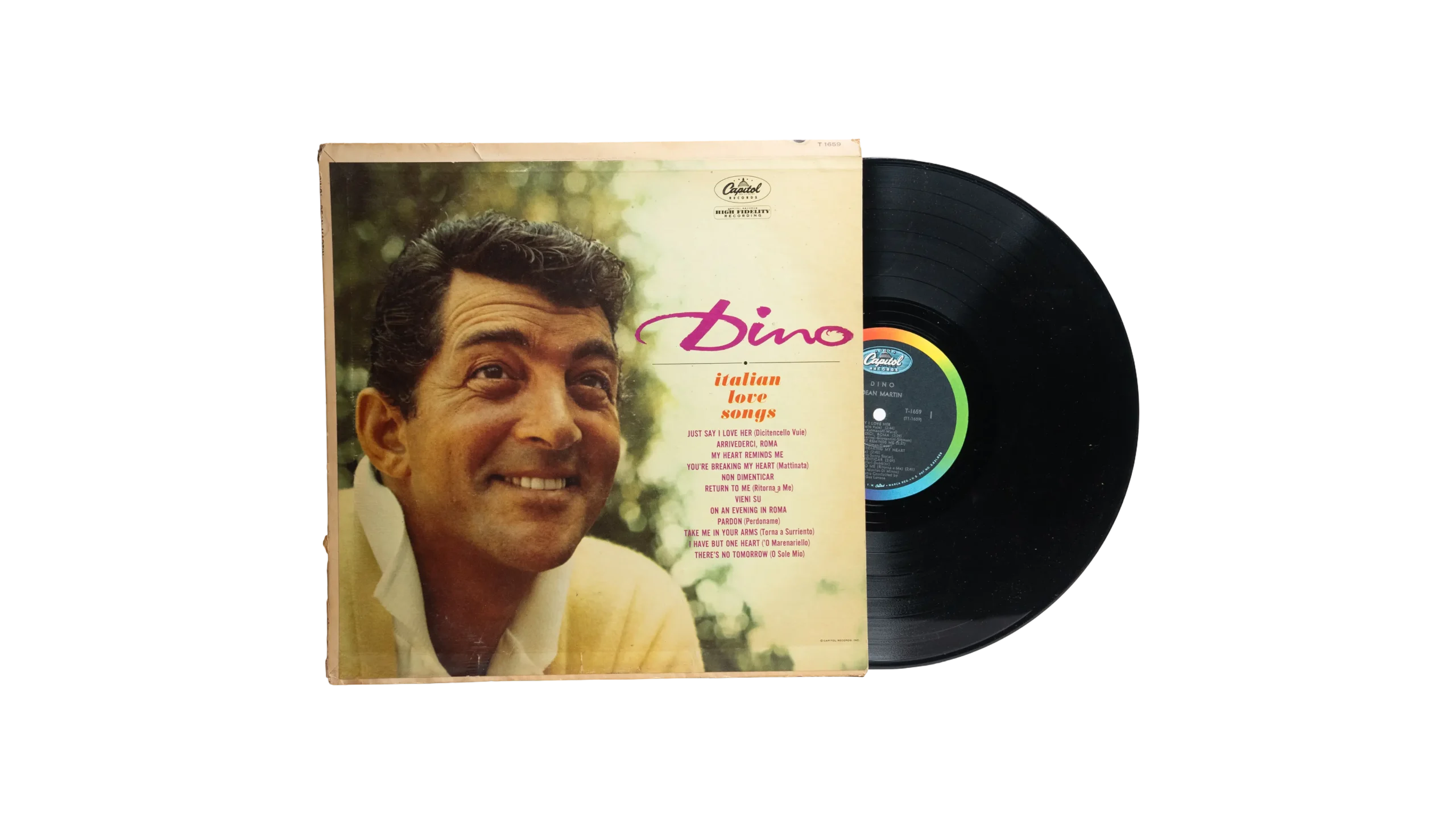 DSC07378-2 Dean Martin – Dino: Italian Love Songs 12″ Vinyl LP - Image 1