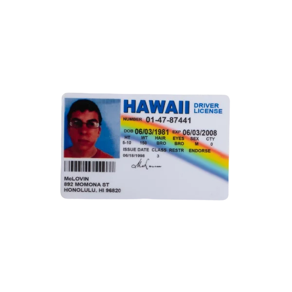 McLovin Superbad ID