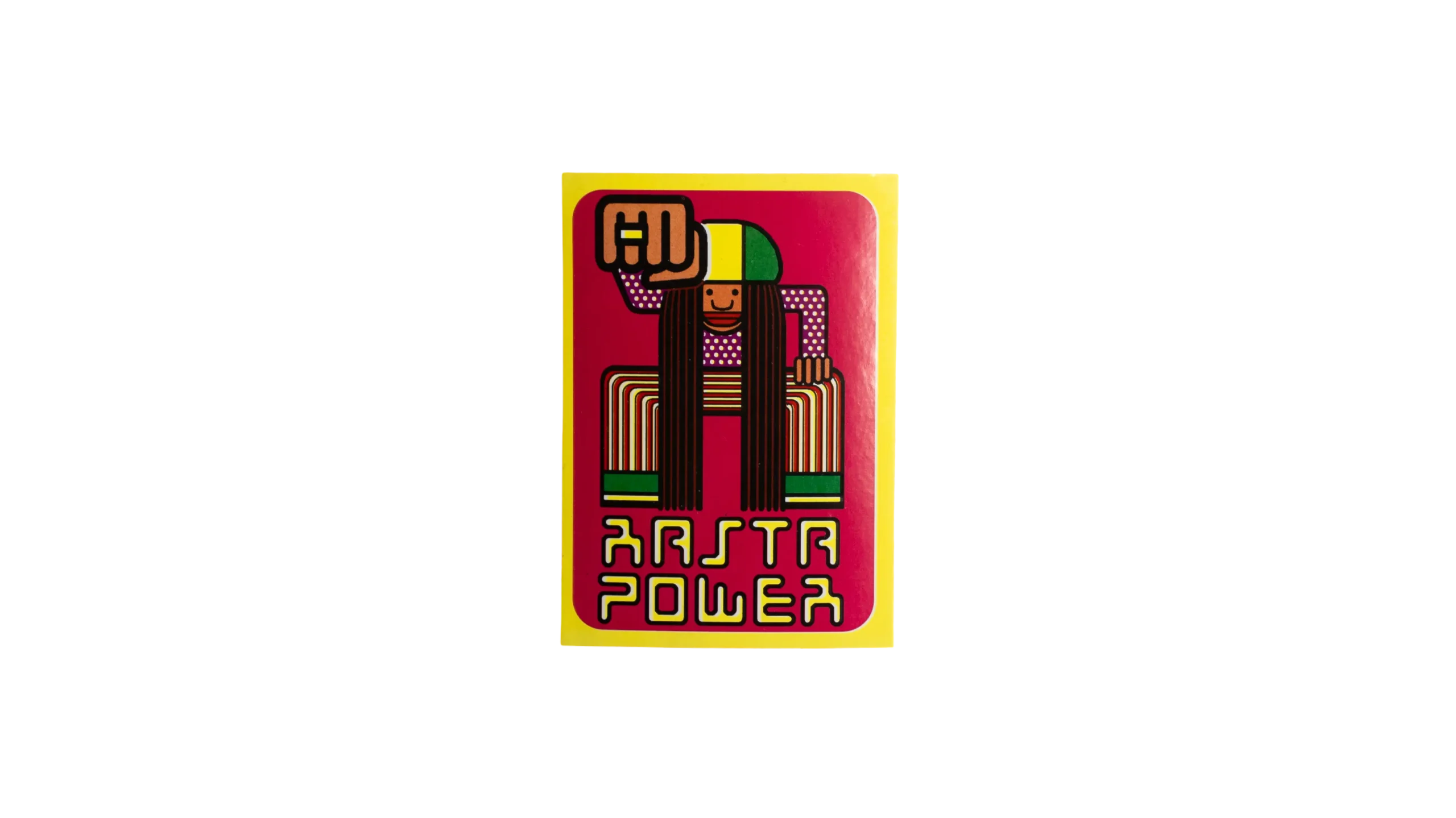 DSC06716 Rasta Power Panini Sticker - Image 1