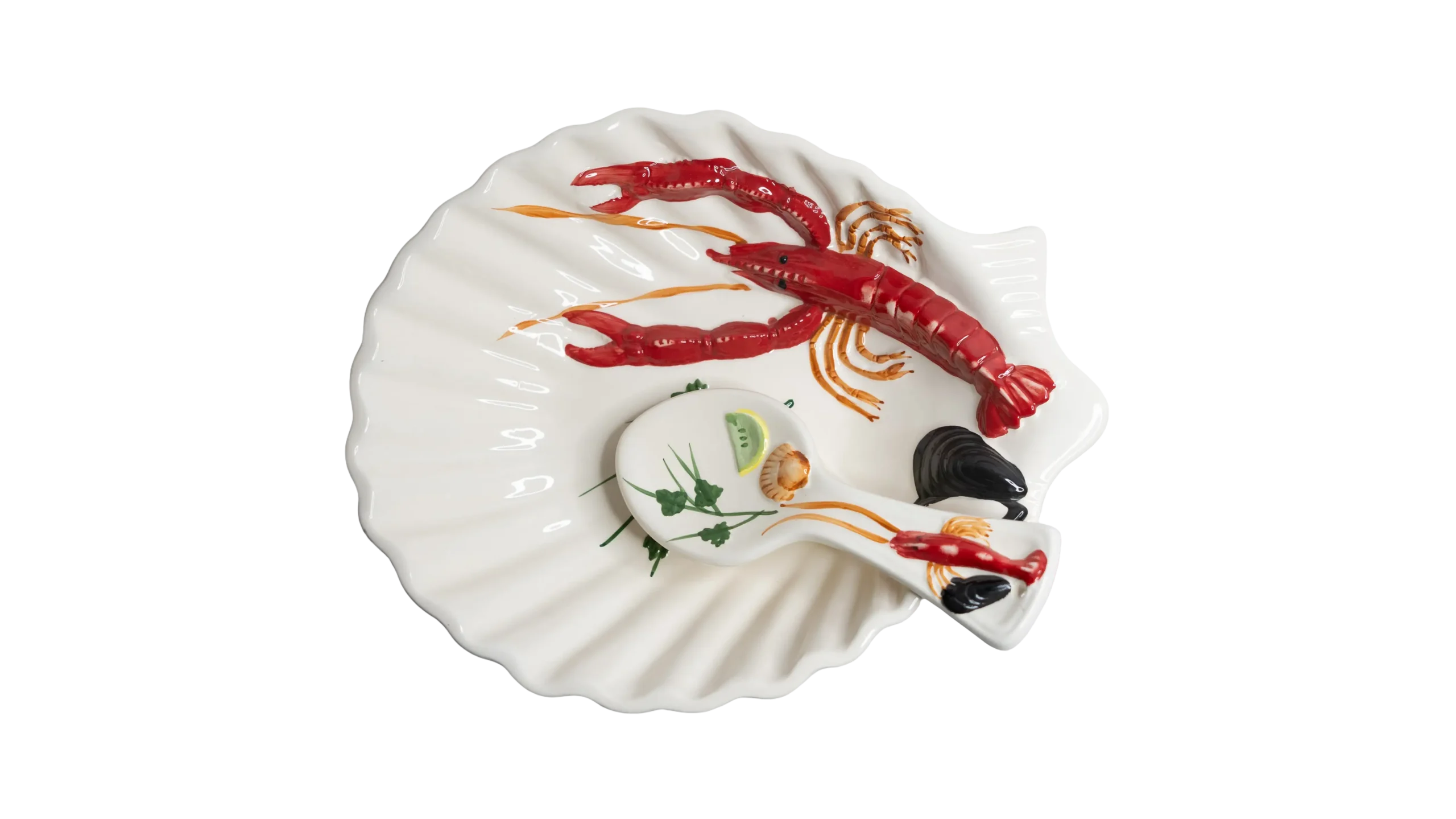 DSC01659 Ceramic Seafood Platter - Image 1