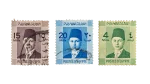 1930's Three Young King Farouk I stamps - Image 4
