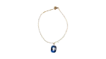 Queen Blue Asfour Crystal Necklace