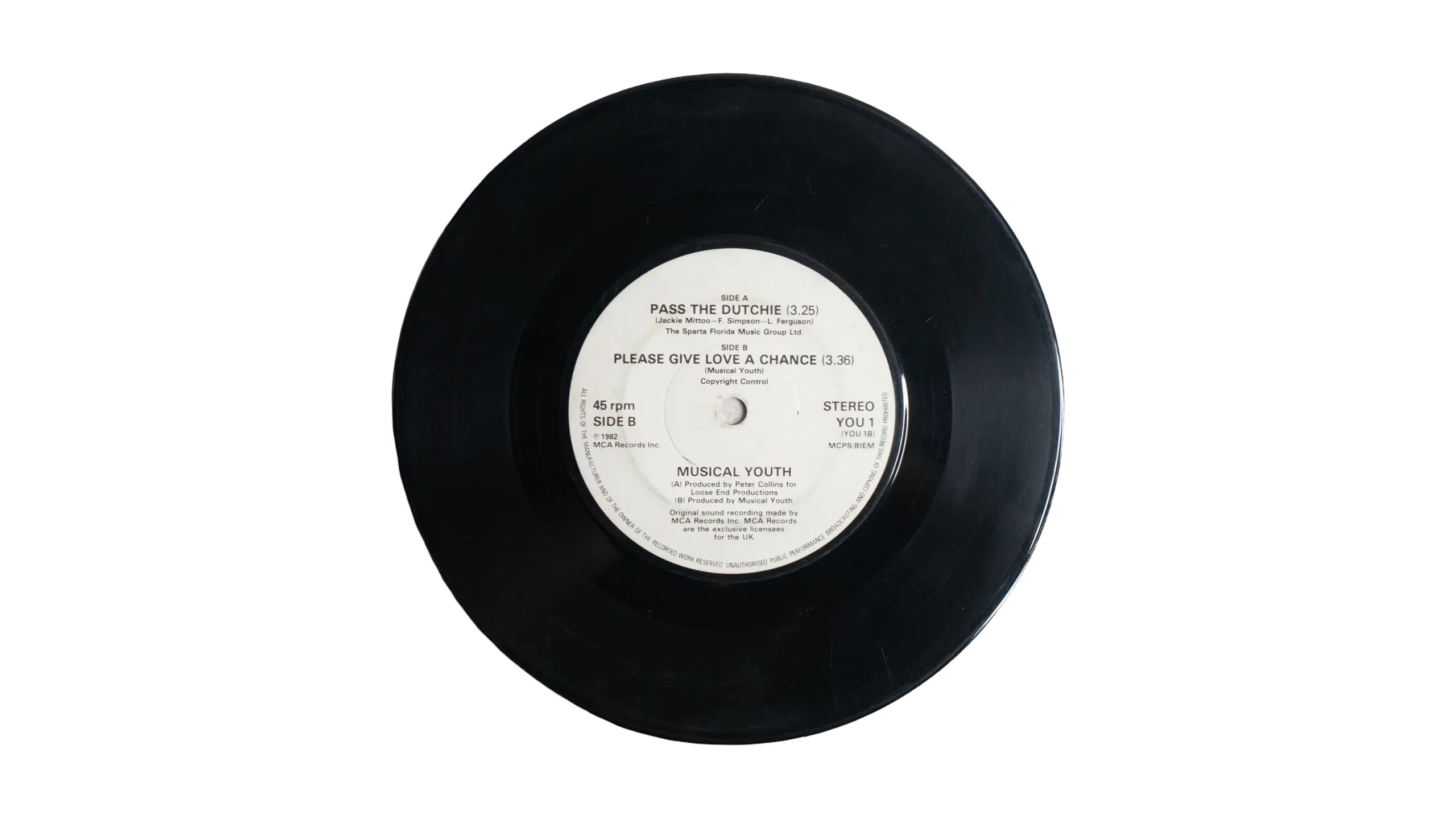 DSC06673 Musical Youth – Pass the Dutchie 7″ Vinyl - Image 1