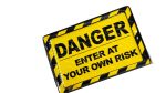 DANGER! Enter at your own risk Sign - Image 3