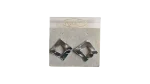 D’Orlan Diamond Shape Clip-On Earrings