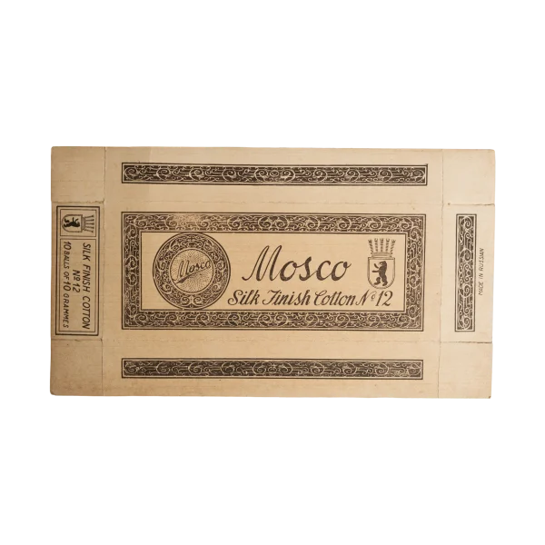 Mosco Silk Finish Cotton No. 12 Empty Thread Box