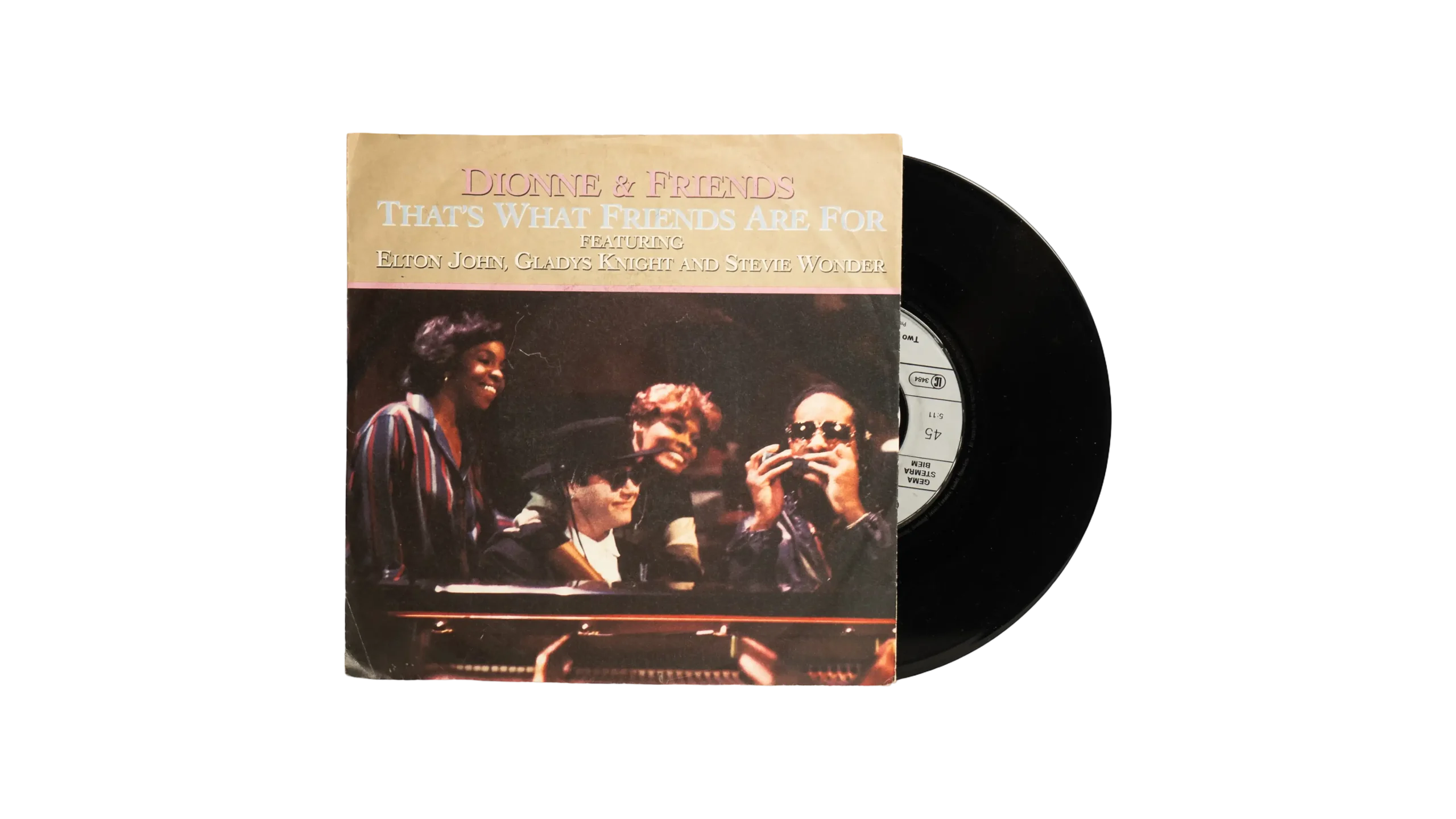 DSC07160 That's What Friends Are For 7" Vinyl Dionne & Friends 1985 - Image 1