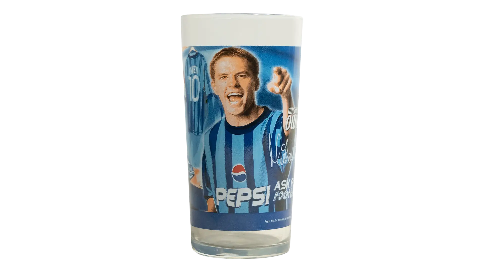 DSC00733 Michael Owen Pepsi Glass - Image 1