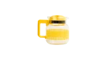 Yellow Glass Beverage Serving Carafe