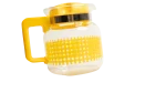 Yellow Glass Beverage Serving Carafe - Image 3