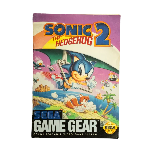 Sega Game Gear Sonic The Hedgehog 2 Manual