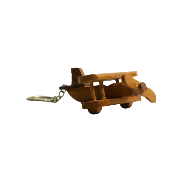 Wooden Airplane Keychain