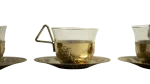 Bronze Floral Tea Cup & Saucer Set - Image 5