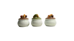 Ceramic Mini Soup Pots Set of 3