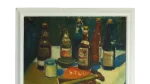 The Alchemist’s Table – Mid-Century Modern Still Life Oil Painting - Image 2