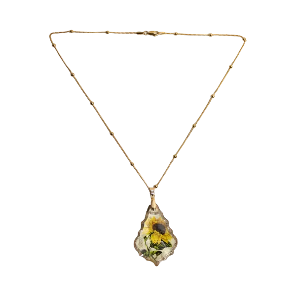 Sunflower Pendant Necklace