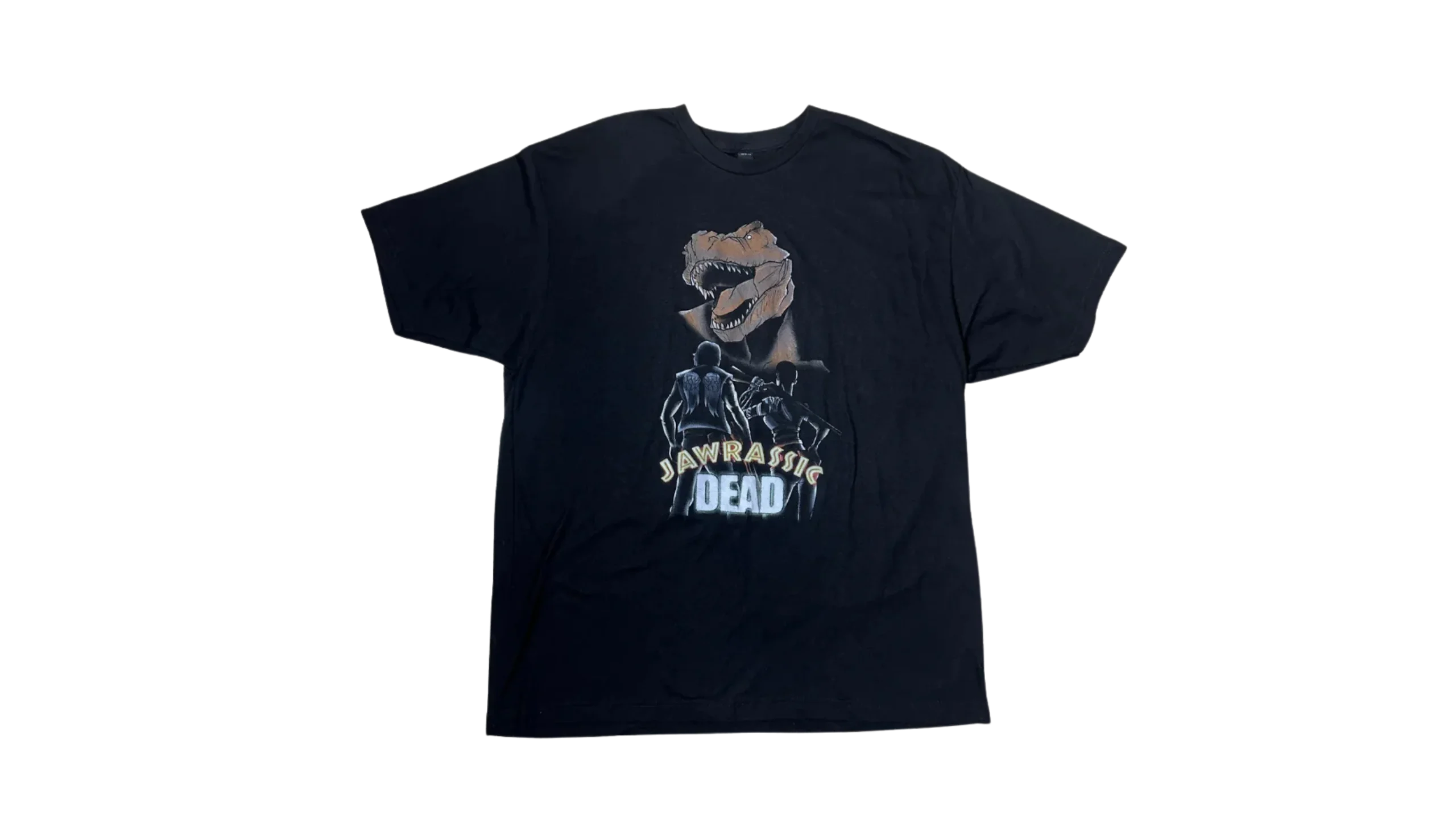 35 The Walking Dead x Jurassic Park Graphic T-Shirt - Image 1