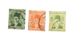 1930's Three Young King Farouk I stamps - Image 3