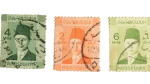 1930's Three Young King Farouk I stamps - Image 6