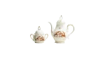 Dragonware Style Teapot & Sugar Bowl Set - Asian Dragon Motif