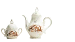 Dragonware Style Teapot & Sugar Bowl Set - Asian Dragon Motif - Image 2