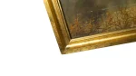 Framed Landscape Oil Painting - Pastoral River Scene with Gilt Frame - Image 5