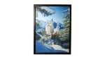 Neuschwanstein Castle Winter Landscape Framed Wall Art Print