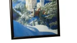 Neuschwanstein Castle Winter Landscape Framed Wall Art Print - Image 4