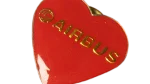 Airbus Red Heart Enamel Pin Badge - Image 2